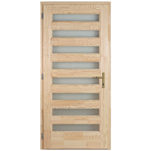 DT68 Zebra 100x210 8 üveges fa bejárati ajtó bal