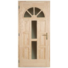   DT68 Napsugár 100x210 középen üveges fa bejárati ajtó bal