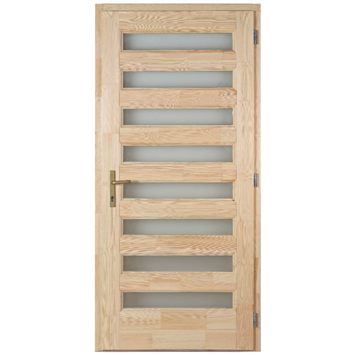 DT68 Zebra 100x210 8 üveges fa bejárati ajtó jobb