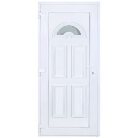 W5K Temze 100x210 1 üveges műanyag bejárati ajtó bal