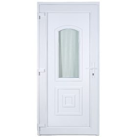 W5K Odera 100x210 nagy üveges műanyag bejárati ajtó bal