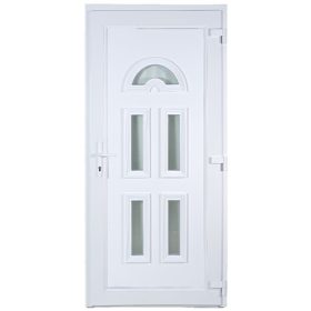 W5K Temze 100x210 5 üveges műanyag bejárati ajtó jobb