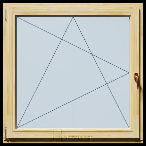 TM 120x150 Bukó-Nyíló fa ablak bal