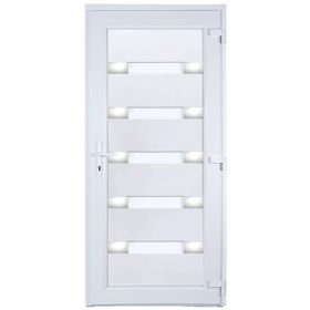 W5K Hidas 100x210 alurátétes műanyag bejárati ajtó jobb