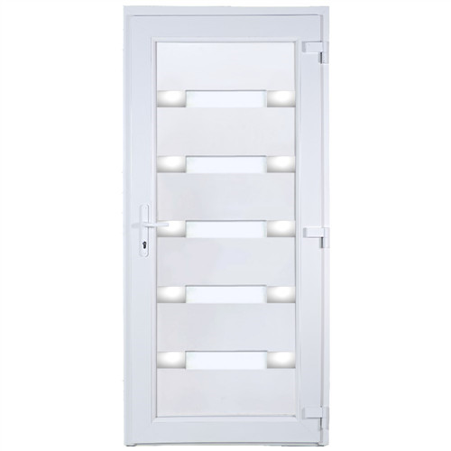 W5K Hidas 100x210 alurátétes műanyag bejárati ajtó jobb