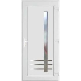   W5K Vértes 100x210 alurátétes műanyag bejárati ajtó jobb