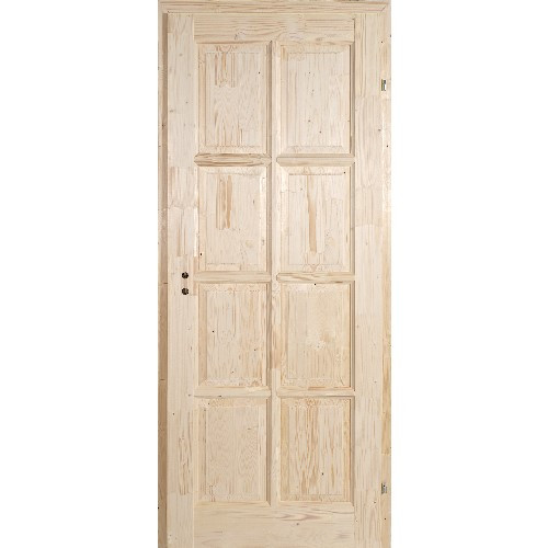 Alföld fenyő beltéri ajtó 100x210 cm P12 jobb