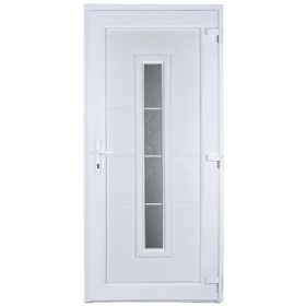 W5K Sió 100x210 üveges műanyag bejárati ajtó jobb