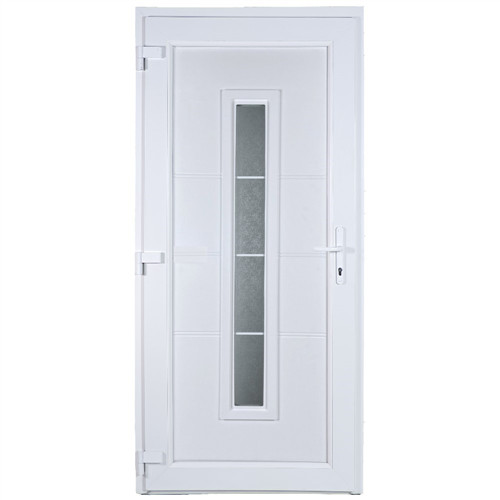 W5K Sió 100x210 üveges műanyag bejárati ajtó bal