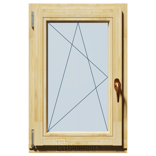 TM 60x90 Bukó-Nyíló fa ablak bal