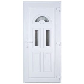 W5K Temze 100x210 3 üveges műanyag bejárati ajtó jobb