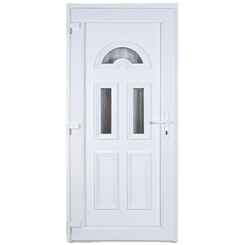 W5K Temze 100x210 3 üveges műanyag bejárati ajtó bal