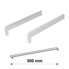   Finesa kültéri PVC végzáró 500 mm fehér színű (anyagában fehér párkányokhoz)