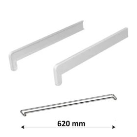   Finesa beltéri PVC végzáró 620 mm fehér színű (anyagában fehér párkányokhoz)