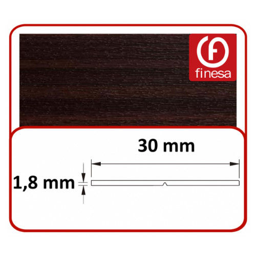 Finesa mahagóni takaróléc 30 mm-es