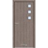 Jeriko CPL beltéri ajtó 94x206 cm, Gladstone tölgy színű, savmart üveg, UTH 7,5 tok, bal