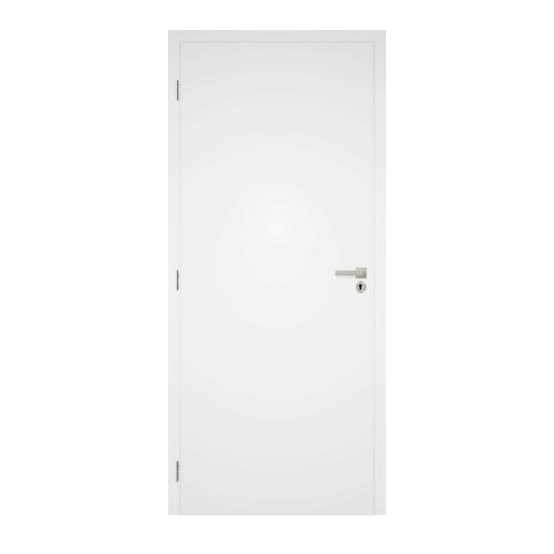 Dekorfóliás beltéri ajtó 75x210 cm, fehér színű, Blokktok, bal