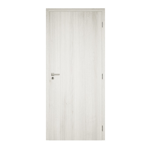 Dekorfóliás beltéri ajtó 90x210 cm, téli tölgy színű, Blokktok, jobb