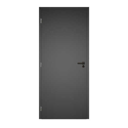 CPL beltéri ajtó 90x210 cm, gyémántszürke színű, Blokktok, bal