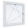 GEALAN S8000 120x120 Bukó-Nyíló műanyag ablak bal 2 rétegű üveg