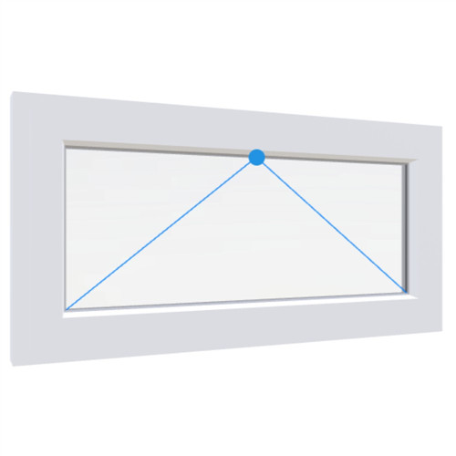 GEALAN S8000 150x60 Bukó műanyag ablak 2 rétegű üveg