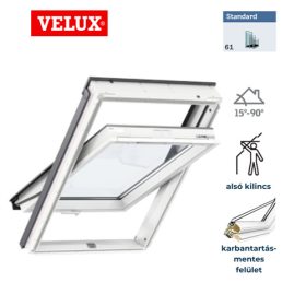   VELUX STANDARD 66x140 GLU 0061B alsó kilincses tetőtéri ablak