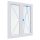 W5K 120x150 Középenfelnyíló Bukó-Nyíló műanyag ablak jobb 2 rétegű üveg